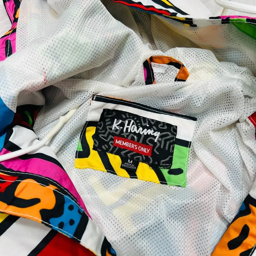MEMBERS ONLY X KEITH HARING MEN JACKET ICONS - Picture 5 of 7